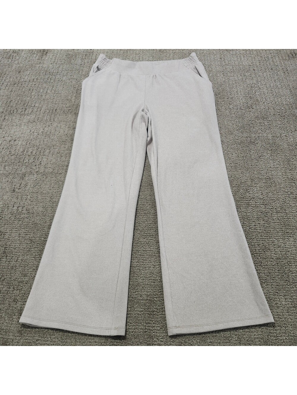 RBX Women's Beige Straight Leg Active Pants Size Large